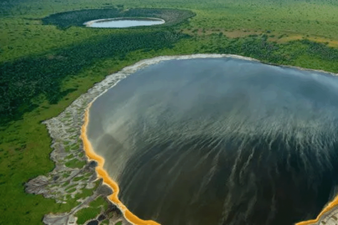 A picturesque phone of a scenic lake vew adjacent to a smaller catchment that also looks spectacular.