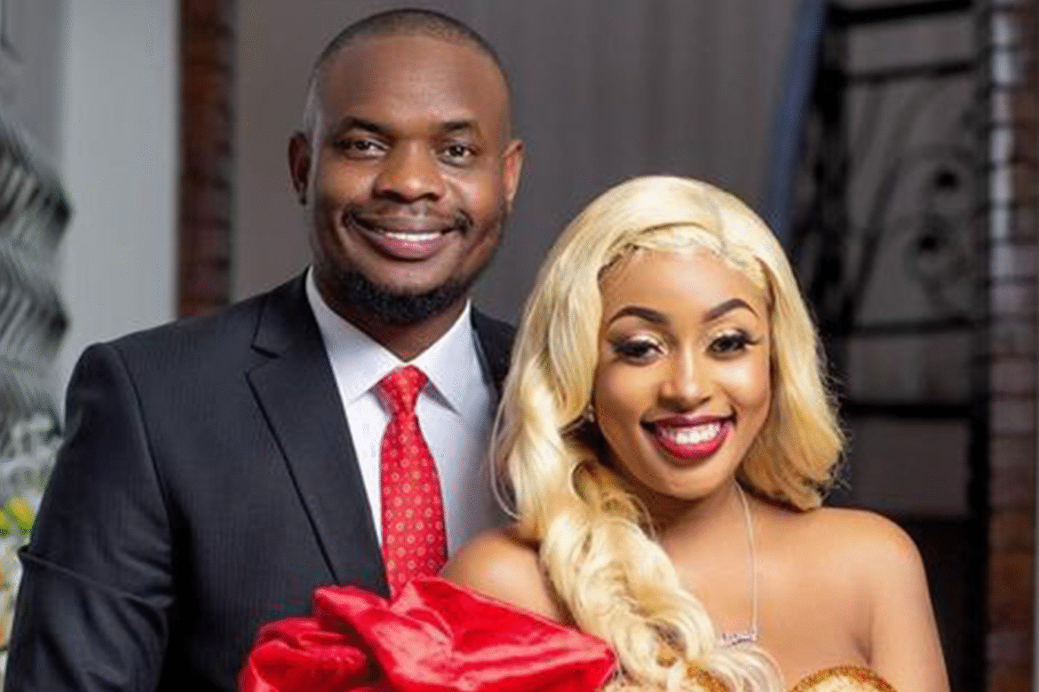 Picture of celebrity couple Kennedy Rapudo and Amber Ray