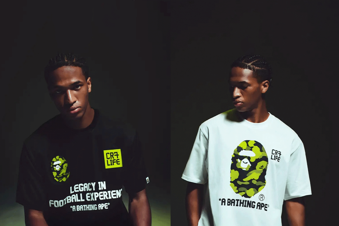 picture of BAPE and Cristiano Ronaldo’s CR7 LIFE